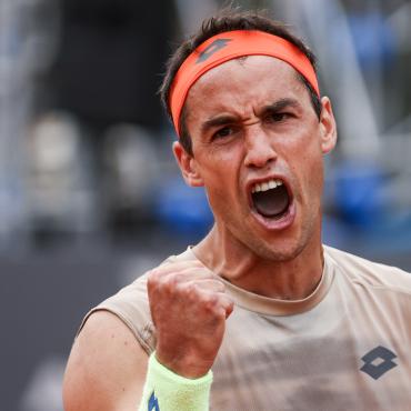 Imagen de Nicolás Kicker, uno de los triunfos destacado de la jornada en el YPF Buenos Aires Challenger presentado por La Roche-Posay